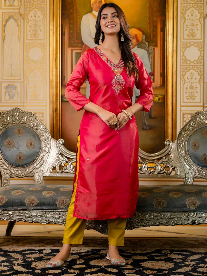 Vardan Vredevogel Venice Silk Readymade Kurti Wholesale Catalog — Wholesale Kurtis, Vardan wholesale from Surat - Gallery Image 5
