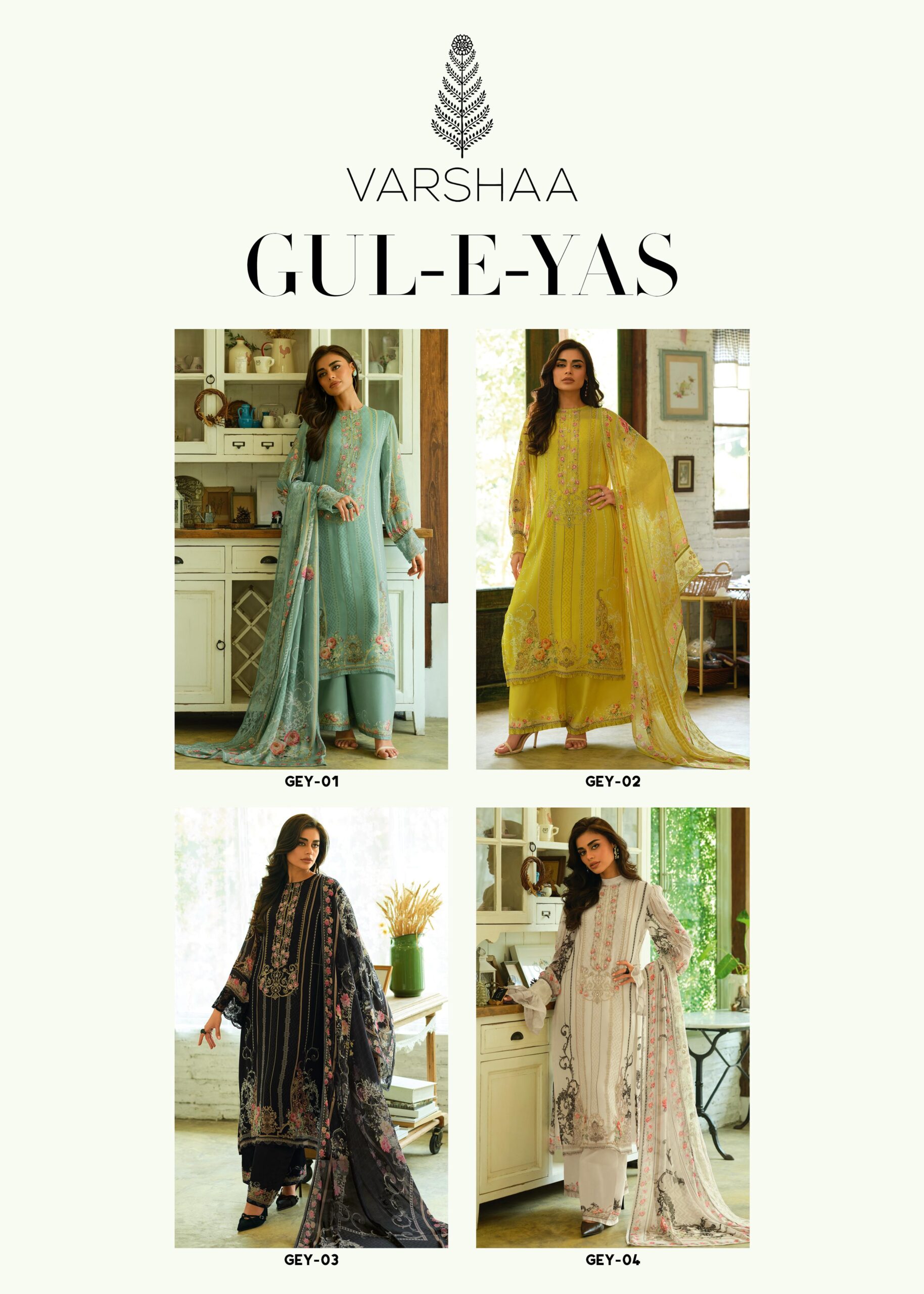 Varsha Gul-E-Yas Fancy Chiffon Salwar Kameez Collection - Image 7