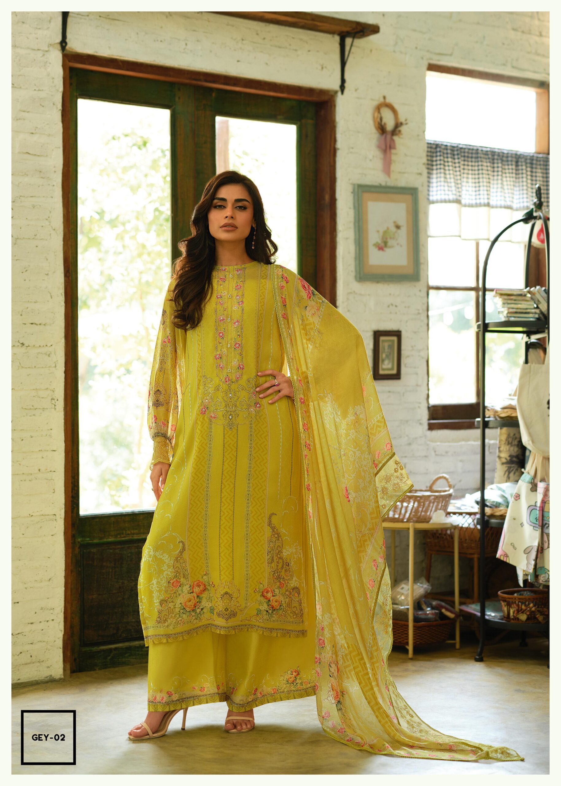 Varsha Gul-E-Yas Fancy Chiffon Salwar Kameez Collection - Image 3