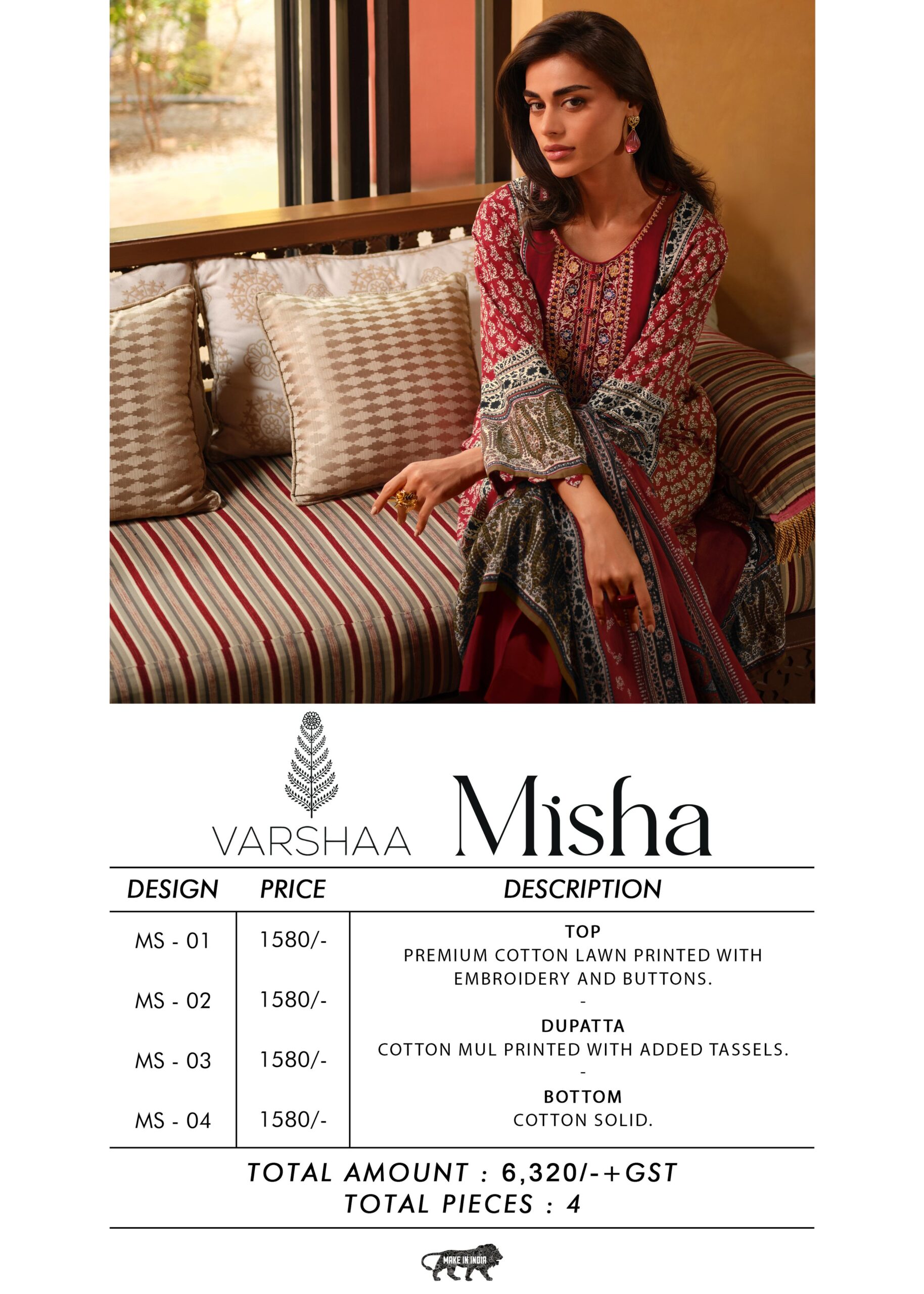 Varsha Misha Fancy Premium Cotton Salwar Kameez Collection - Image 7