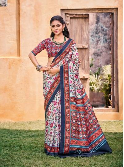 Vipul Carnival Soft Silk Fancy Printed Saree Wholesale Collection