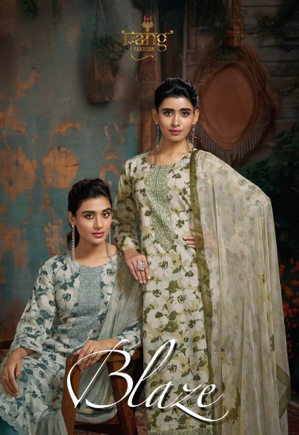 Rang Fashion Blaze Chiffon Lawn Cambric Salwar Suit Catalog