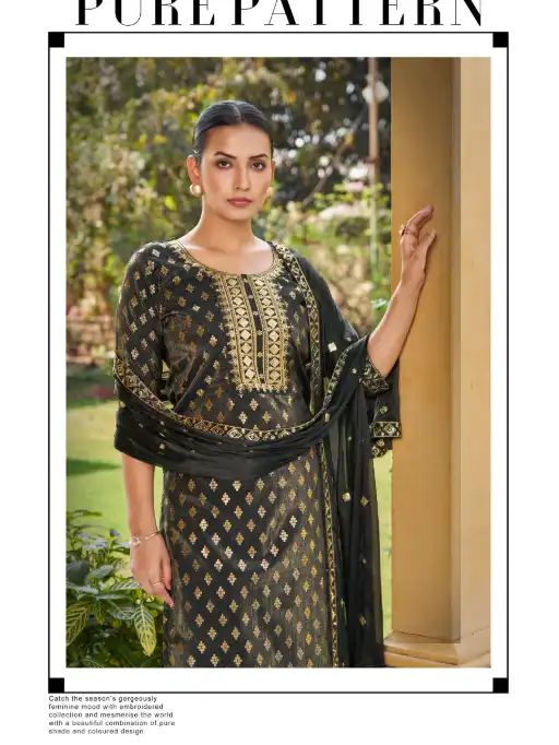 Banwery Mannat Roman Viscose Embroidered Readymade Salwar Suit Collection - Image 2