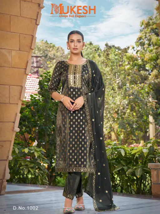 Banwery Mannat Roman Viscose Embroidered Readymade Salwar Suit Collection - Image 3