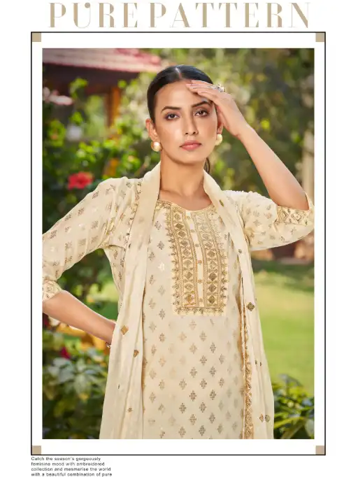 Banwery Mannat Roman Viscose Embroidered Readymade Salwar Suit Collection - Image 5