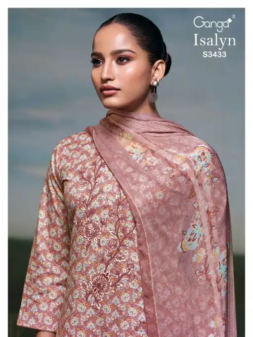 Ganga Isalyn 3433 Premium Wholesale Cotton Salwar Suit