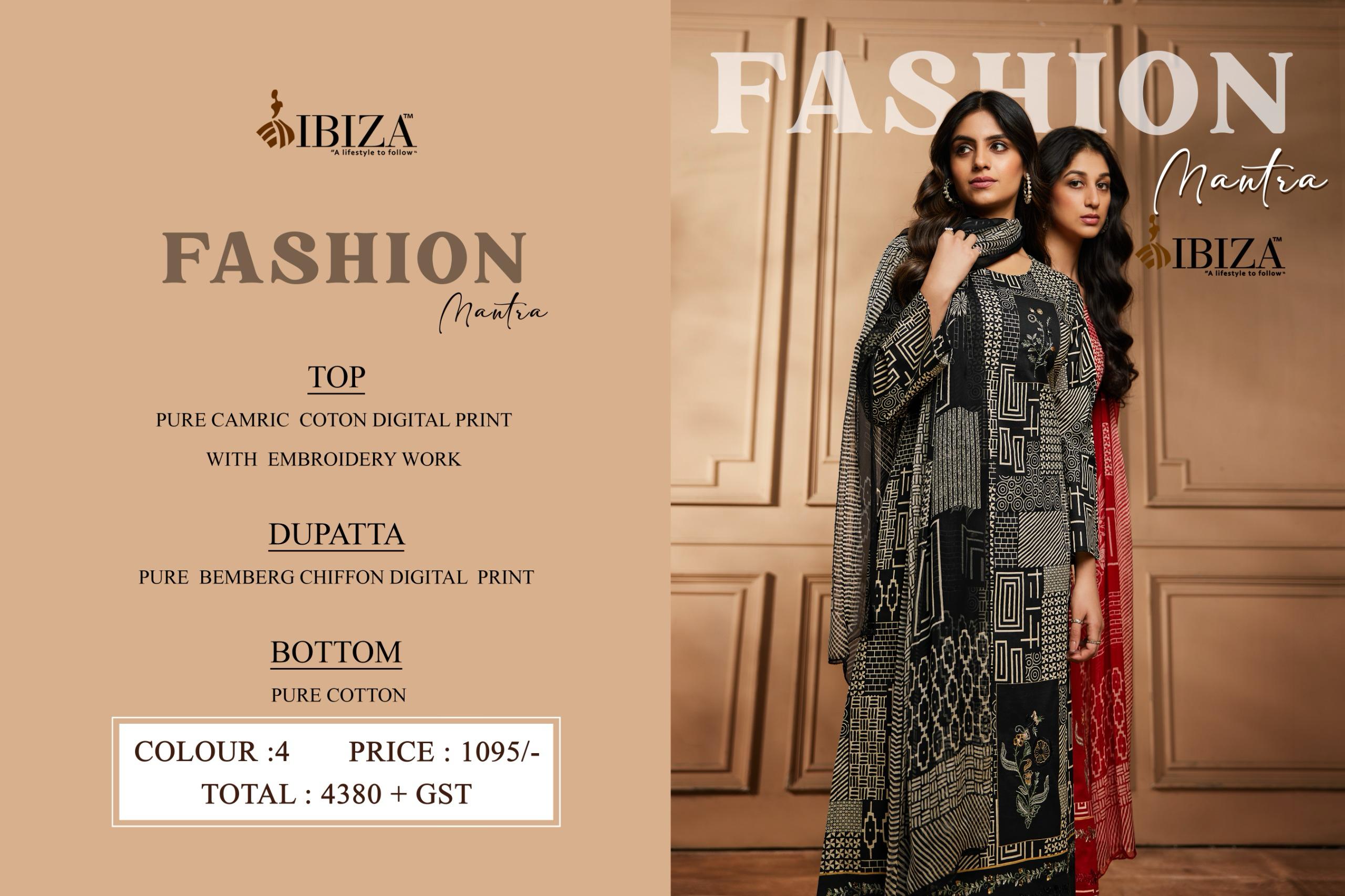 Ibiza Fashion Mantra Cambric Cotton Salwar Suits Wholesale Collection - Image 10