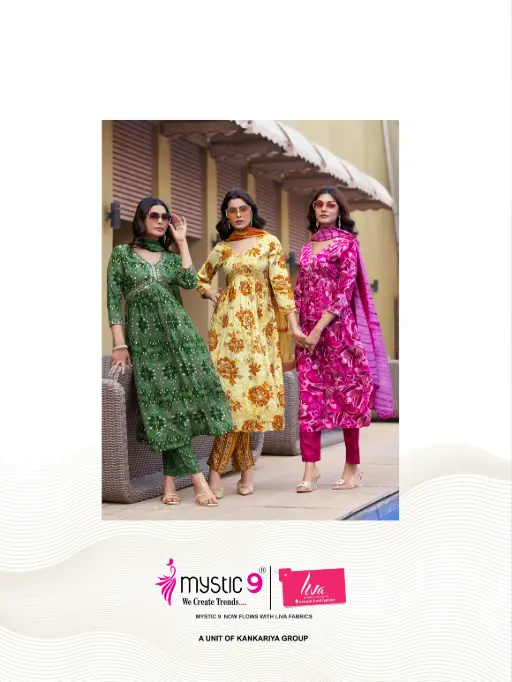 Mystic 9 Pooja Vol 10 Premium Rayon Readymade Kurti Wholesale Collection