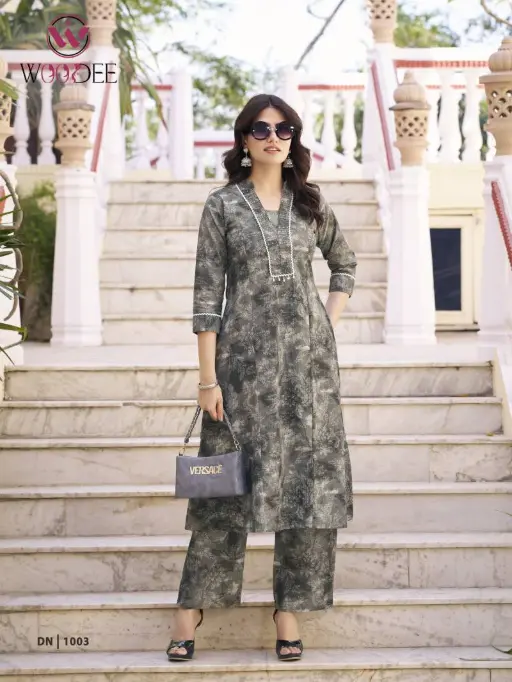 Woodee Aneri Cotton Flex Printed Co Ord Set Wholesale Collection