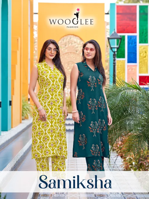 Wooglee Samiksha Rayon Print Fancy Co-ord Set Wholesale Collection