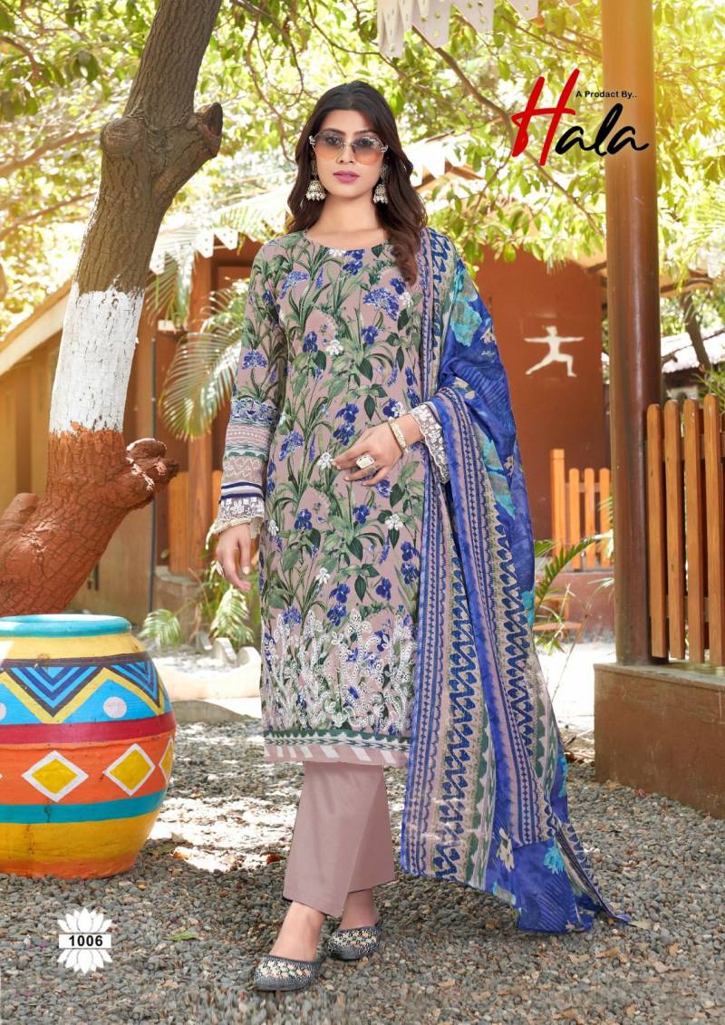 Hala Mira Nur Vol 1 Cotton Printed Dress Material Collection