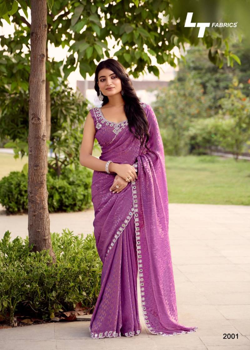 Kashvi Signature Vol 20 Malai Silk With Jacquard Border Saree Catalog - Image 3