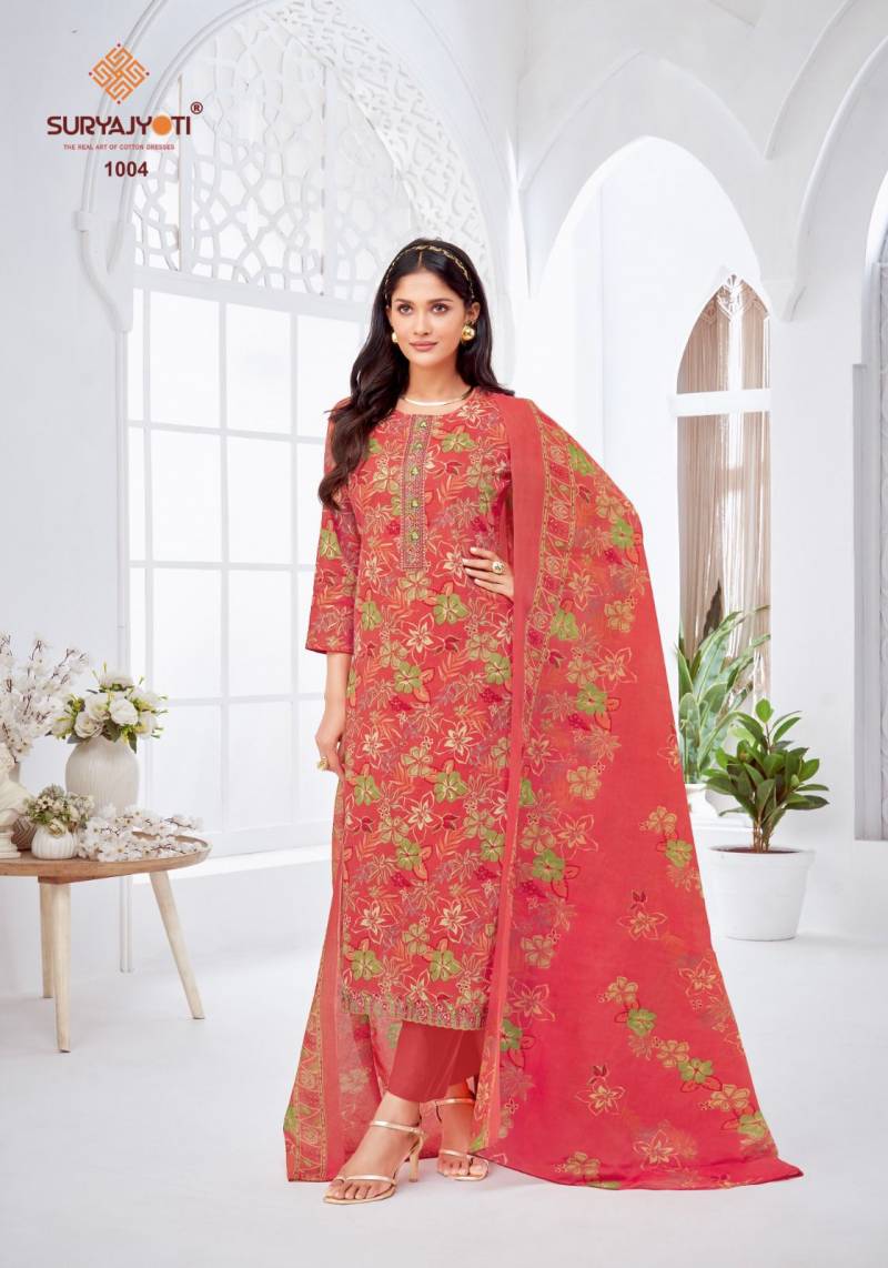 Suryajyoti Khushboo Vol 1 Lawn Foil Printed Dress Material Catalog - Image 6