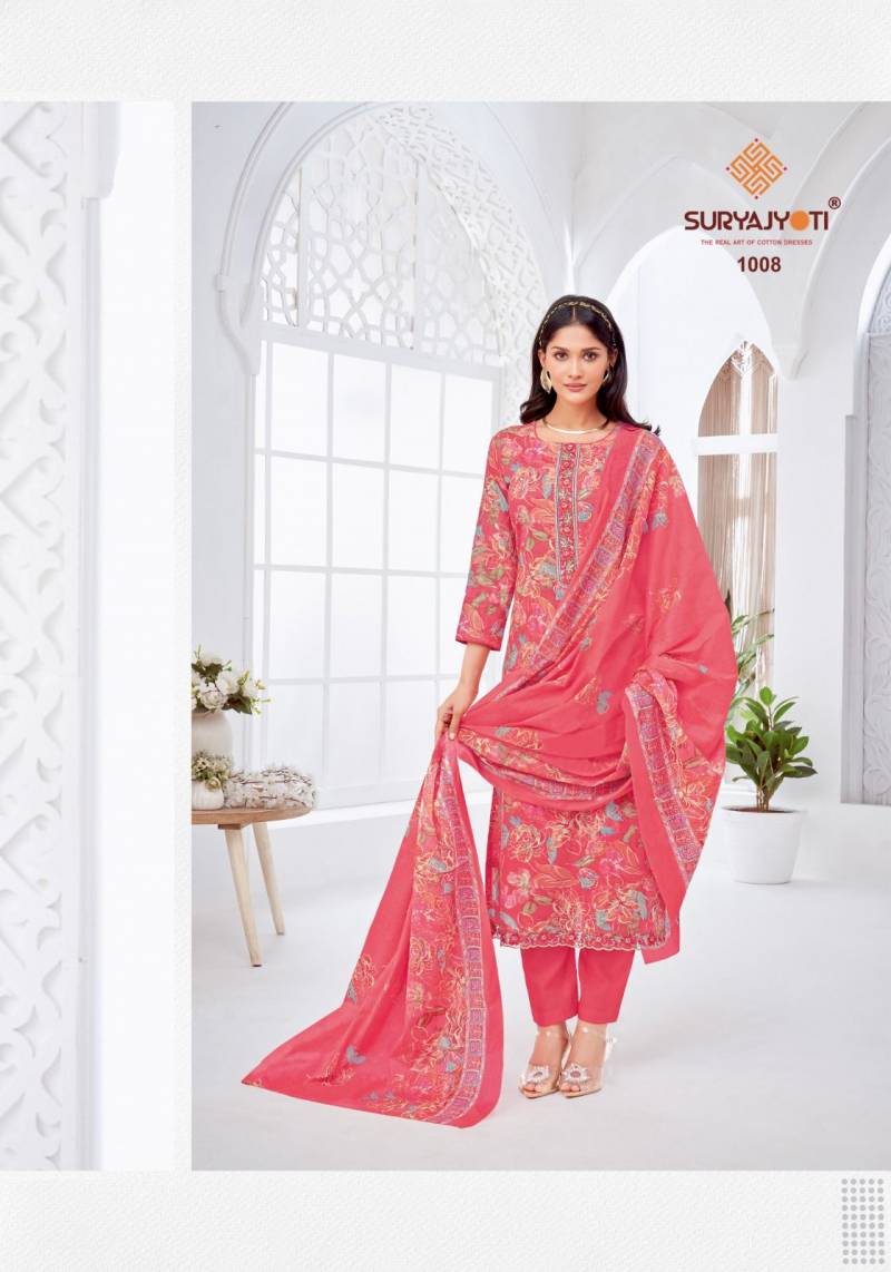 Suryajyoti Khushboo Vol 1 Lawn Foil Printed Dress Material Catalog - Image 5