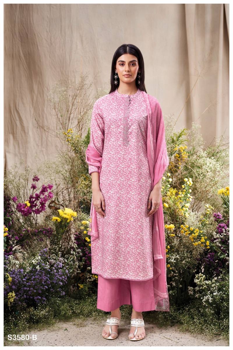 Ganga Manvika Cotton Printed Embroidered Salwar Suit Catalog