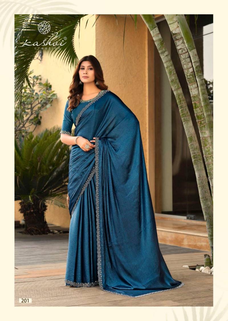 Kashvi Sapphire Vol 2 Soft Silk With Jharkan Work Saree Catalog - Image 8