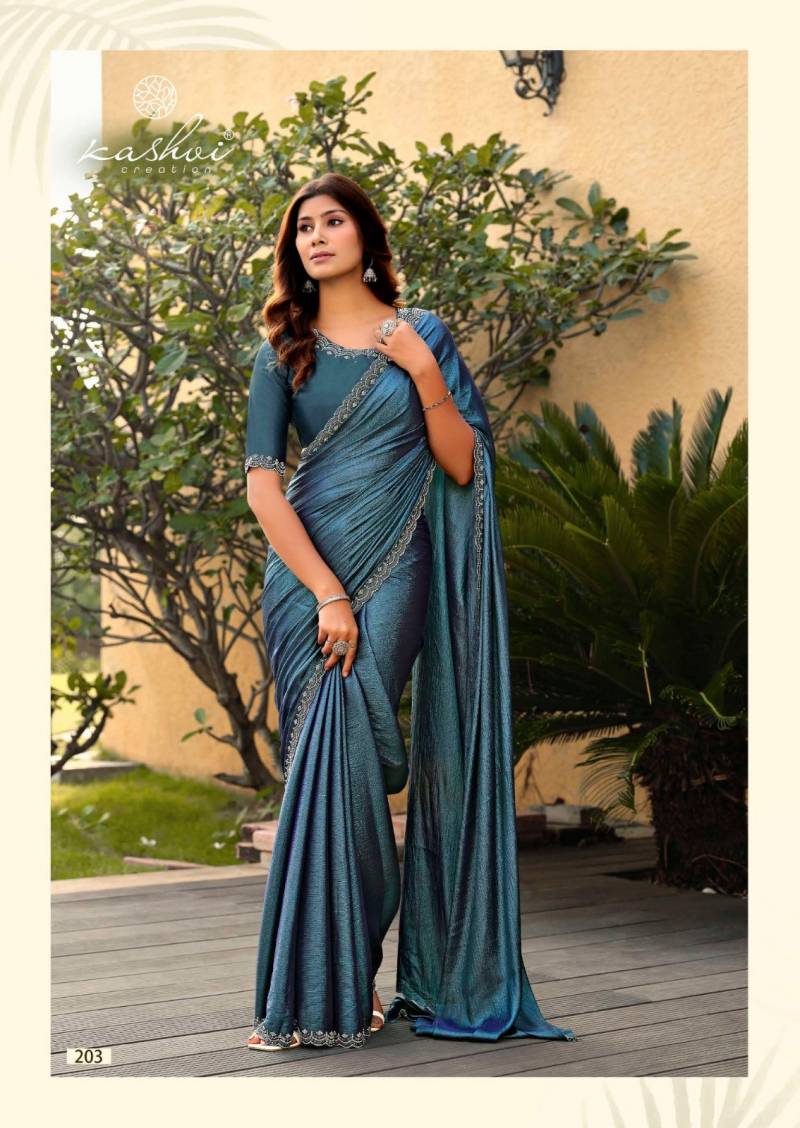 Kashvi Sapphire Vol 2 Soft Silk With Jharkan Work Saree Catalog - Image 7