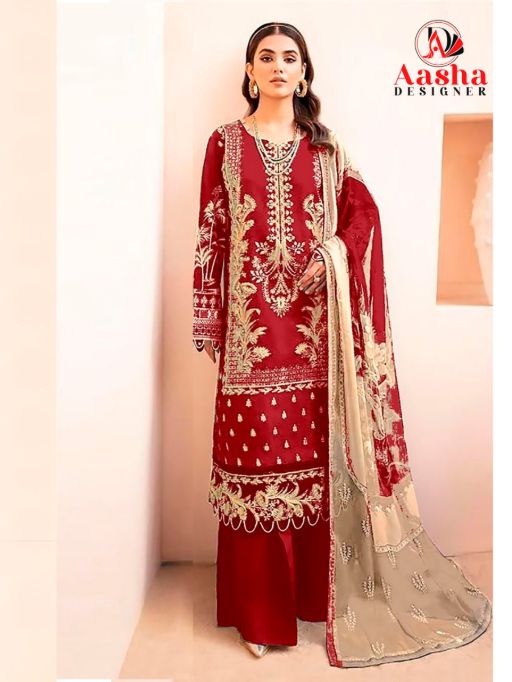 Aasha Designer ASD 1065 Wholesale Cotton Pakistani Suit