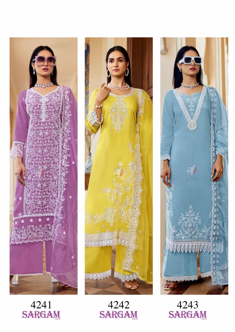 Af Sargam Vol 2 Maslin Wholesale Kurti Bottom With Dupatta - Image 6