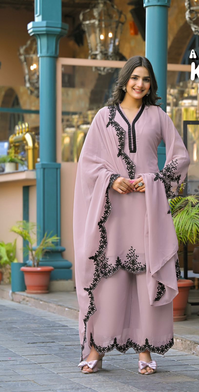 Afsana Kaelis Wholesale Readymade Georgette Salwar Suit Catalog — Wholesale Salwar Suits, Afsana wholesale from Surat - Gallery Image 4