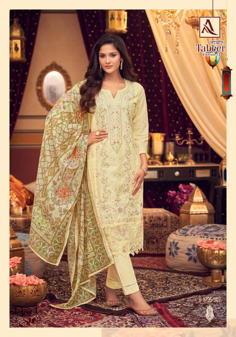 Alok Tabeer Edition 12 Wholesale Cambric Lawn Dress Material Collection - Image 7