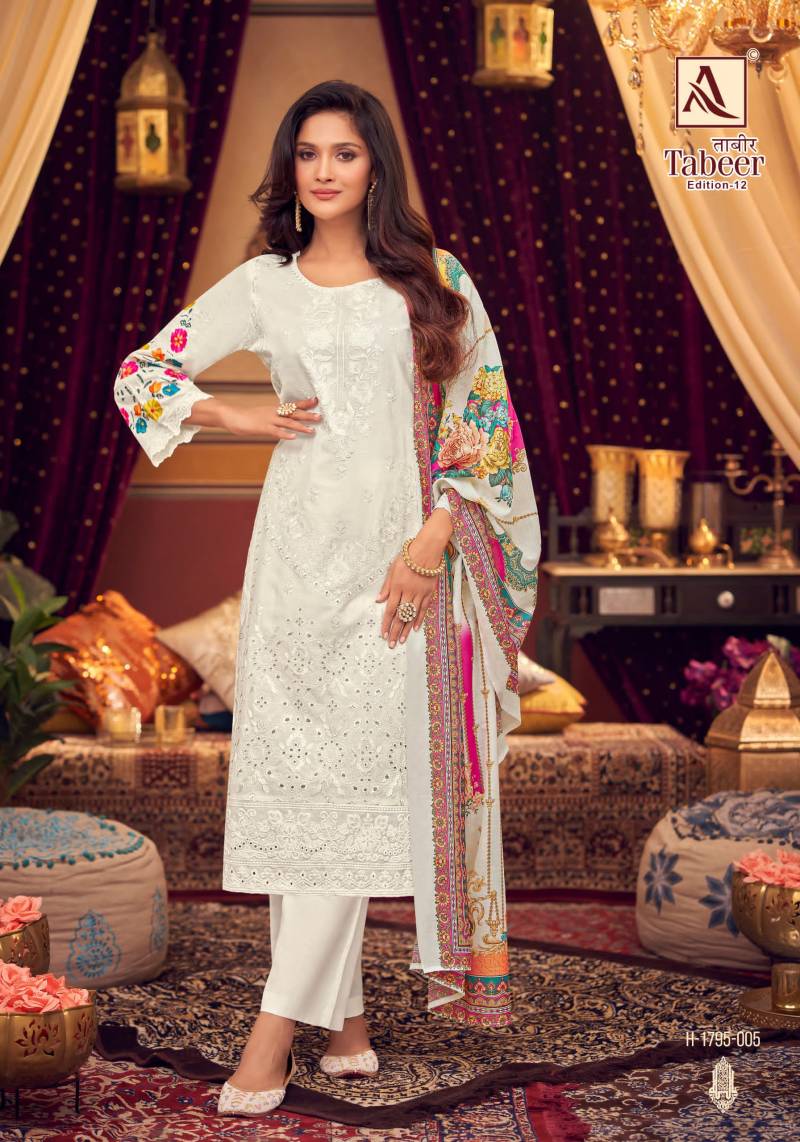Alok Tabeer Edition 12 Wholesale Cambric Lawn Dress Material Collection - Image 4