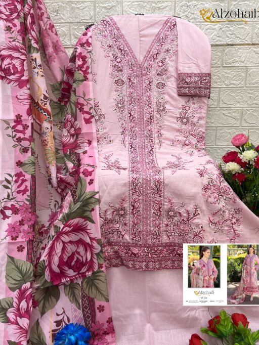 Alzohaib Fatima Wholesale Cotton Pakistani Suit Collection
