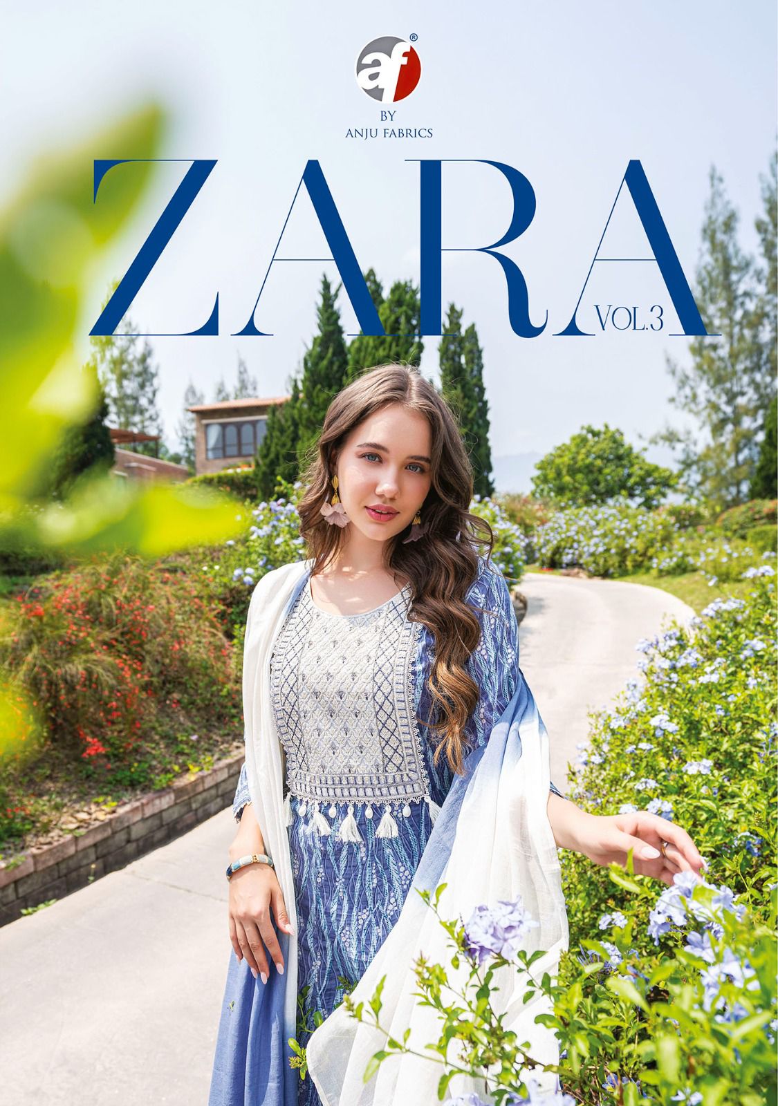 Anju Fabrics Zara Vol 3 Wholesale Cotton Aanarkali Kurti Catalog