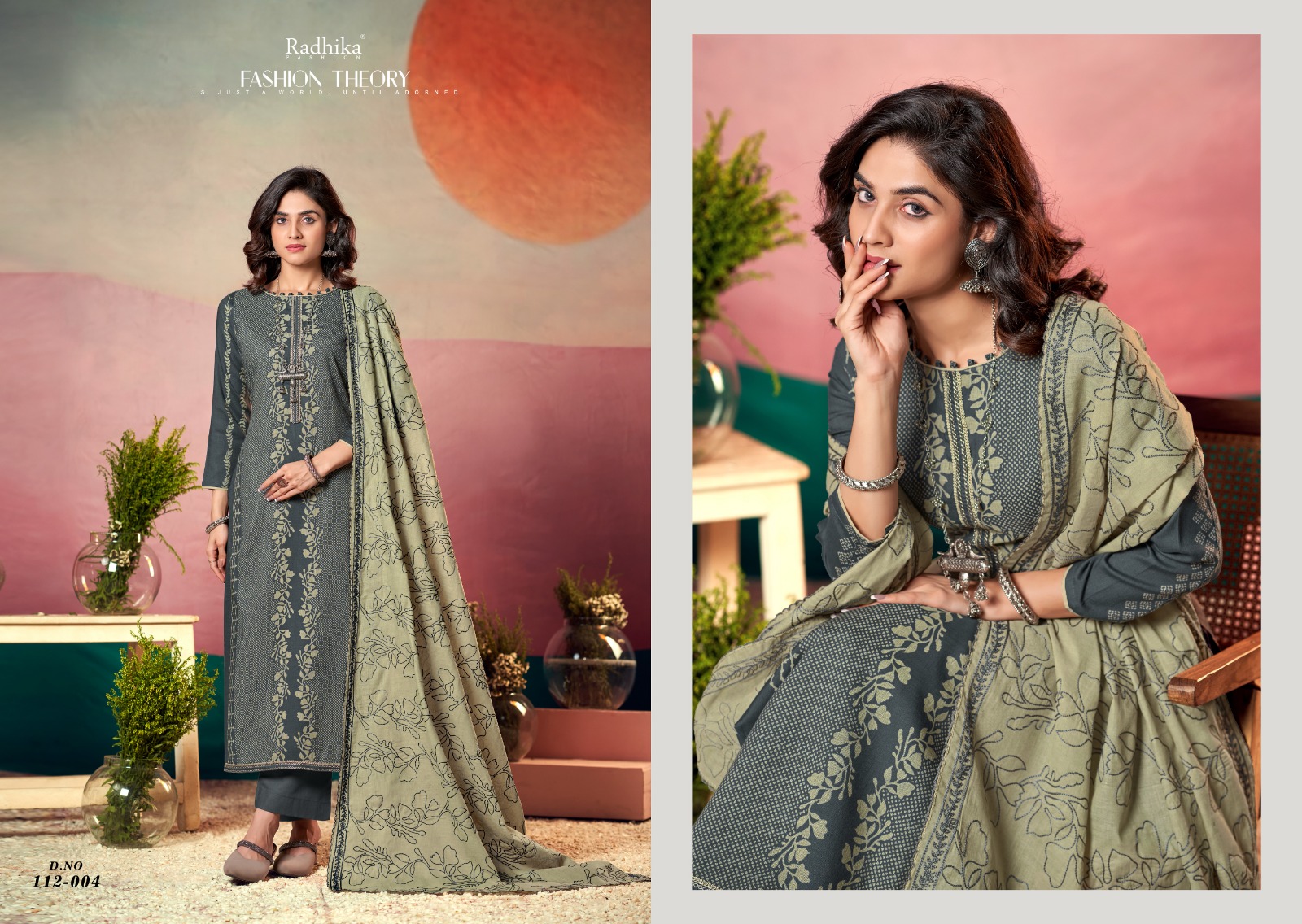 Azara Black Berry-17 Blossom Wholesale Cotton Salwar Kameez - Image 5