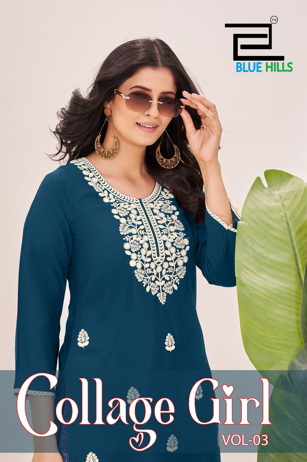 Blue Hills Collage Girl Vol 3 Wholesale Rayon Kurti Collection