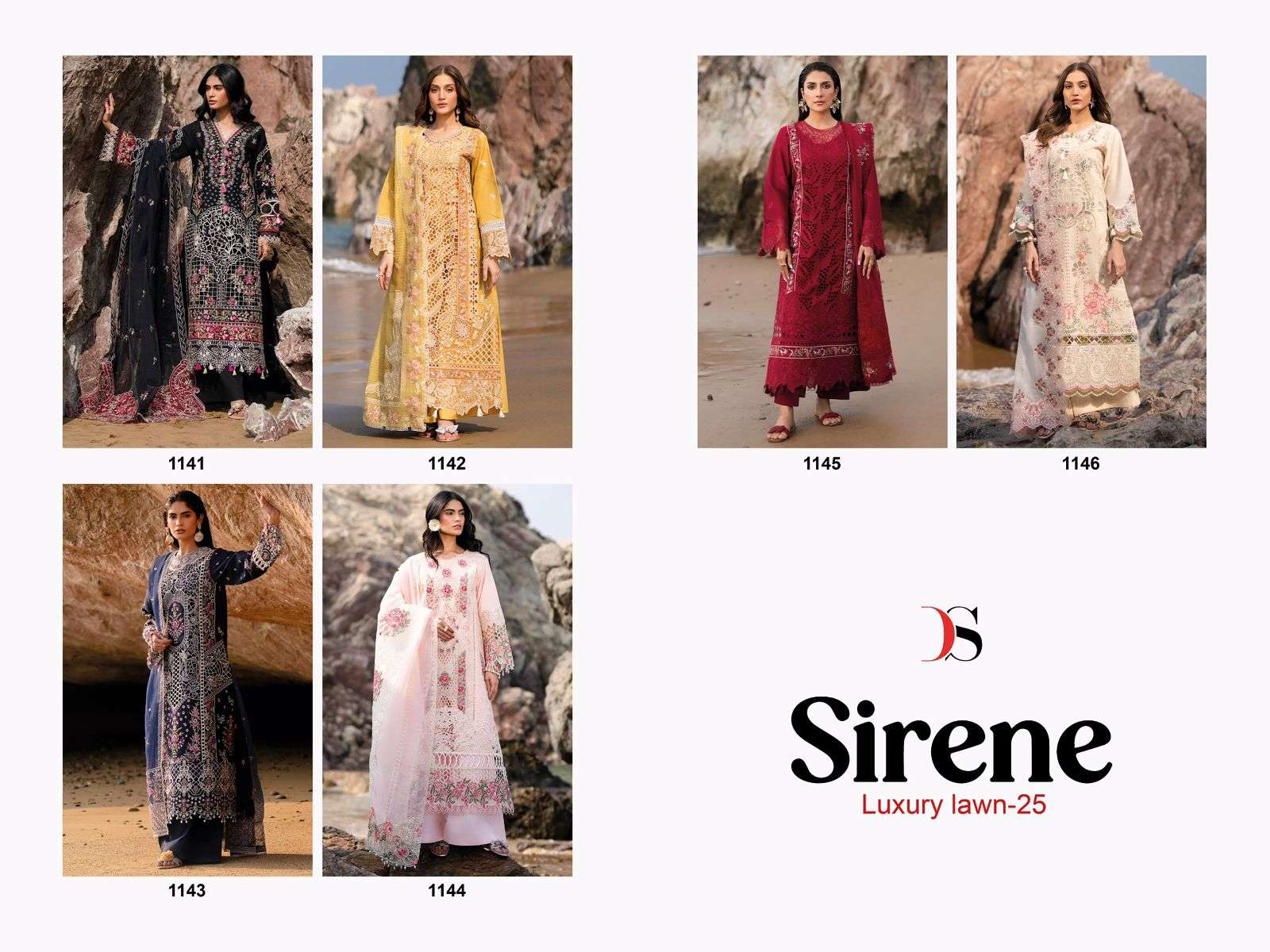 Deepsy Suit Sirene Luxury 25 Wholesale Cotton Pakistani Suit Collection - Image 14