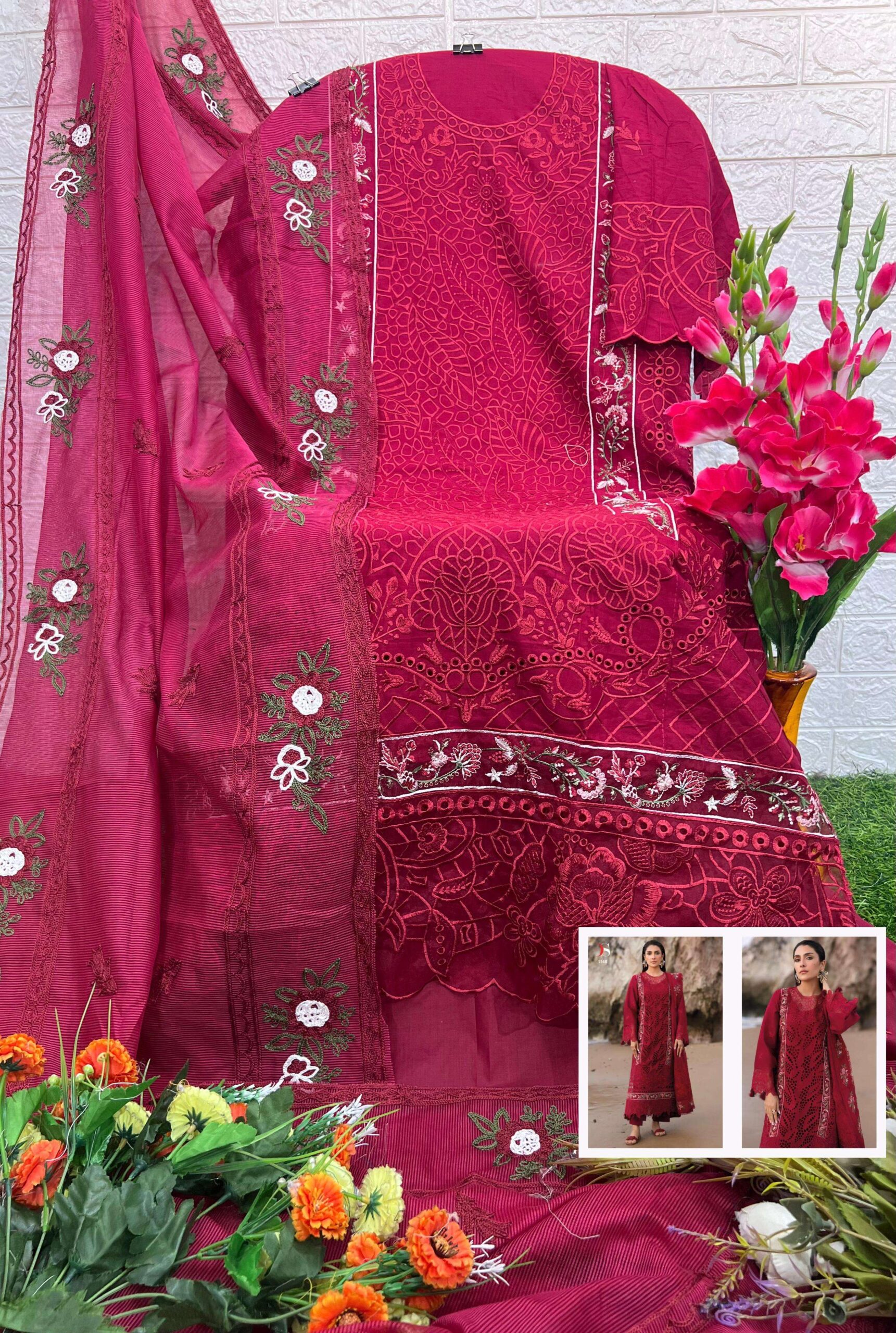 Deepsy Suit Sirene Luxury 25 Wholesale Cotton Pakistani Suit Collection - Image 3