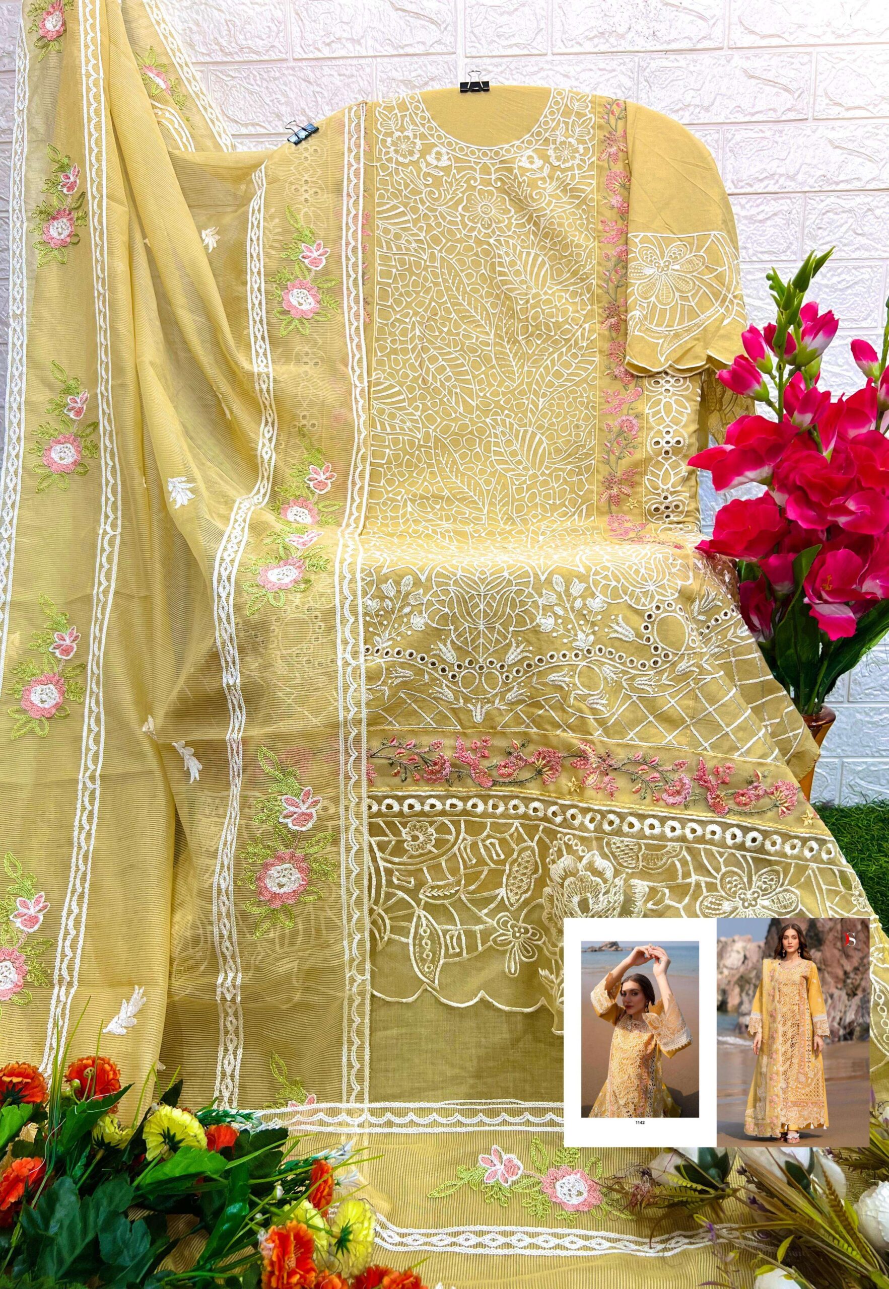 Deepsy Suit Sirene Luxury 25 Wholesale Cotton Pakistani Suit Collection - Image 7