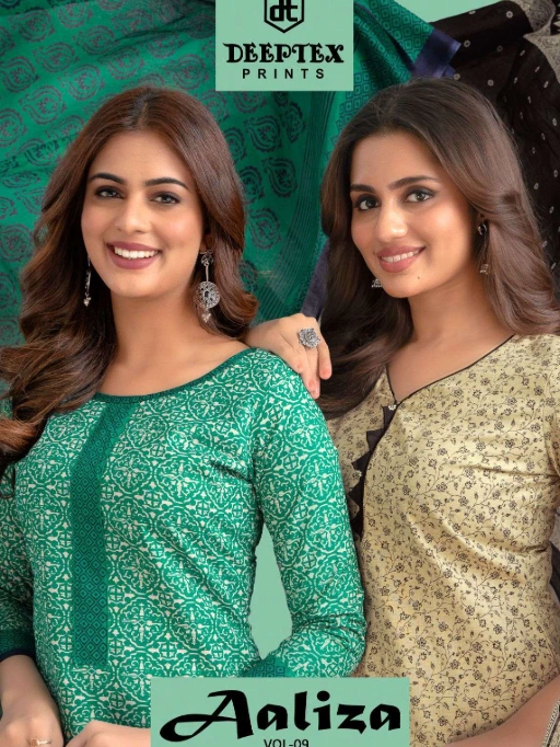Deeptex Aaliza Vol 9 Wholesale Cotton Printed Dress Material Collection