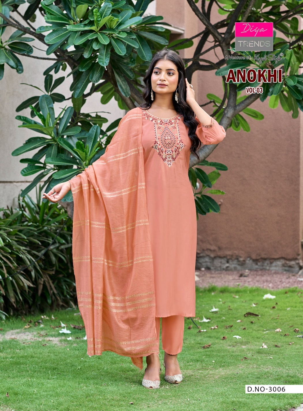 Diya Trends Anokhi Vol.3 Wholesale Kurti with Bottom Dupatta - Image 8