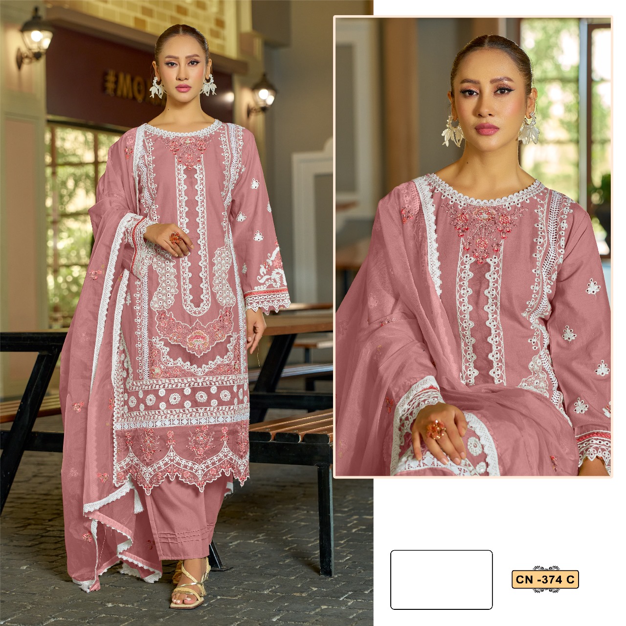 Fepic Crafted Needle CN374 Cotton Salwar Suit Wholesale Collection