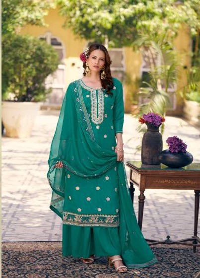 Four Dots Ibadat Crush Silk Wholesale Salwar Suit Collection