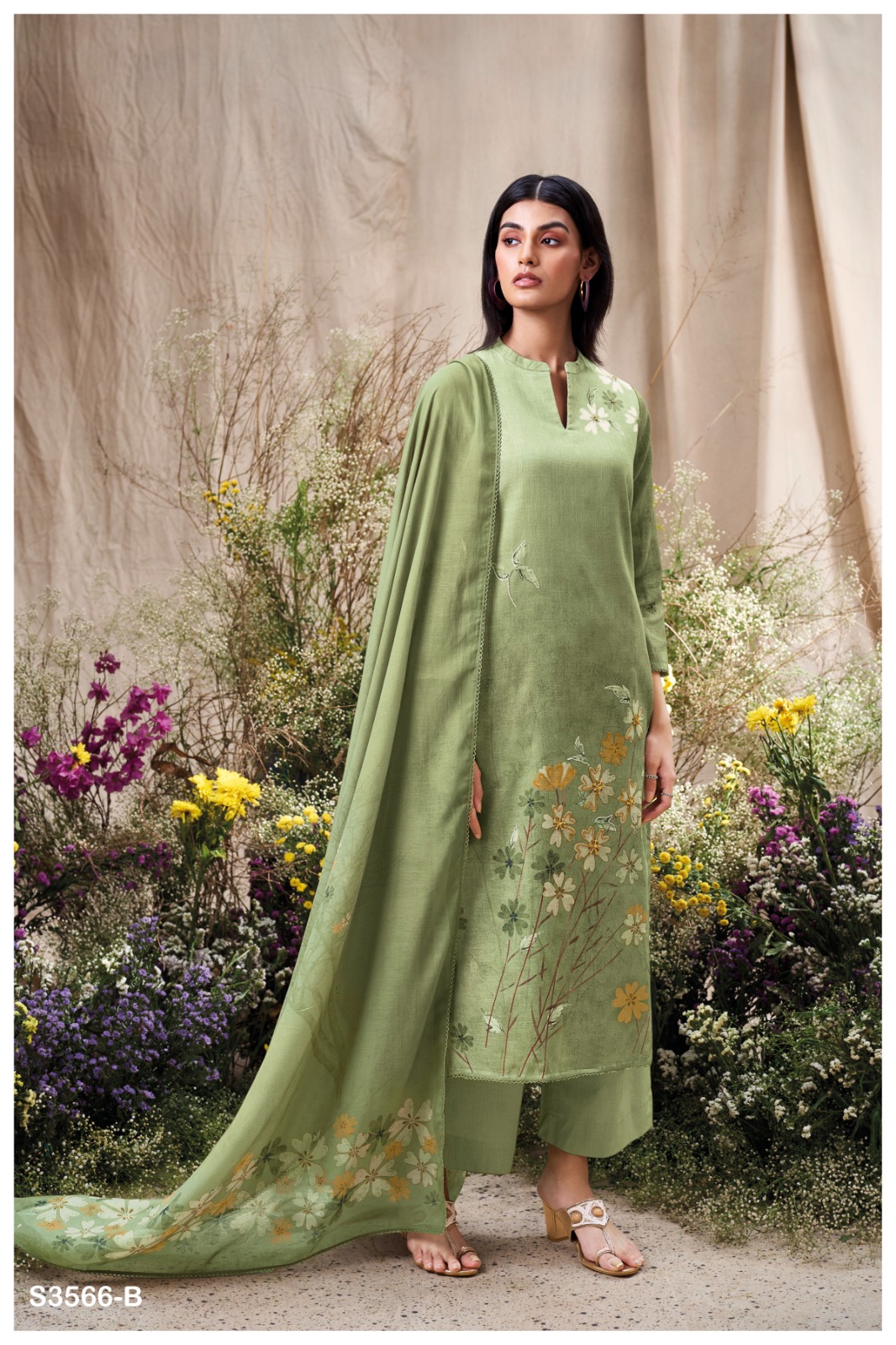 Ganga Design ELA 3566 Wholesale Cotton Salwar Kameez - Image 4