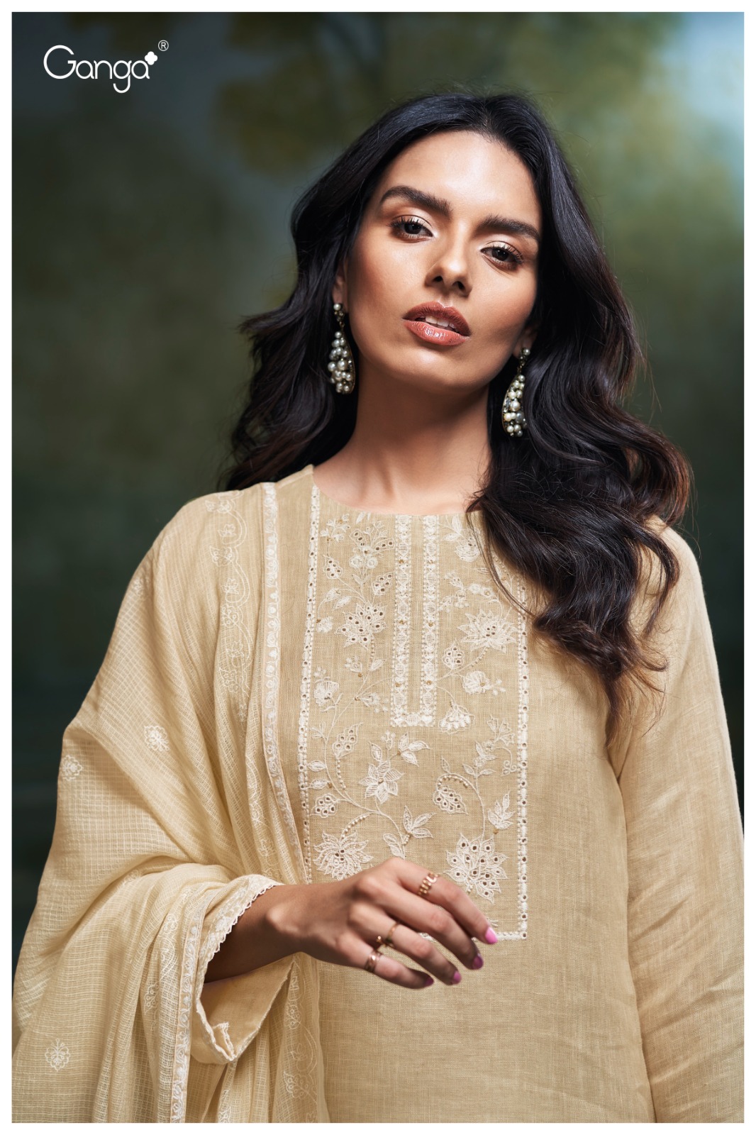 Ganga Hajira 3515 Wholesale Premium Linen Salwar Kameez