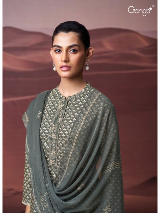 Ganga Kairavi 3576 Premium Cotton Salwar Suit Wholesale Catalog