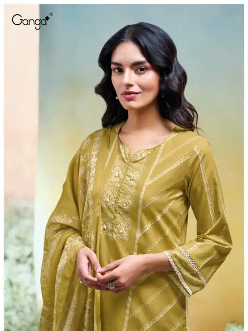 Ganga SANULI 3655 Wholesale Cotton Salwar Kameez Collection
