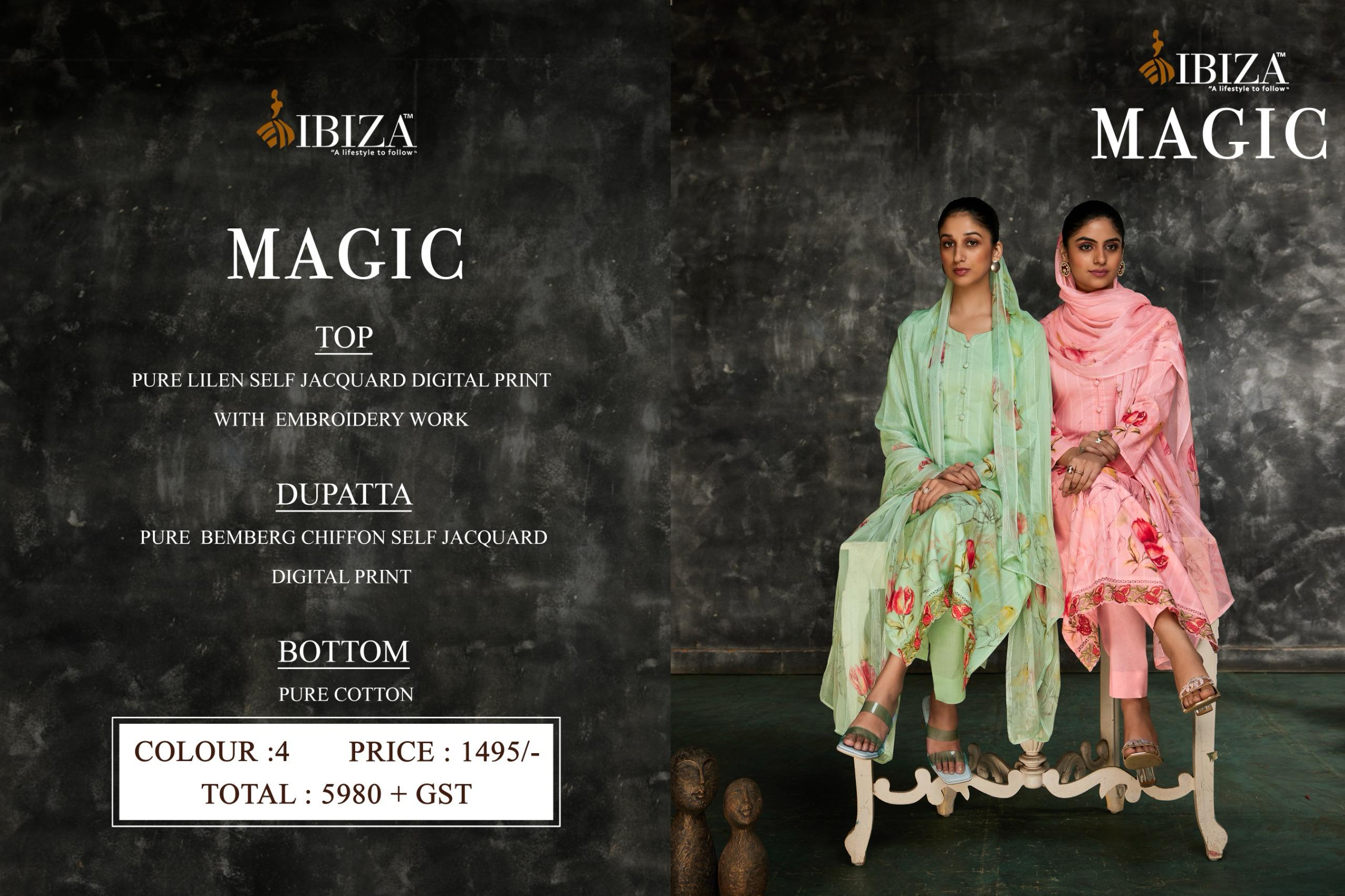 IBIZA Magic Wholesale Jacquard Salwar Kameez Collection - Image 5