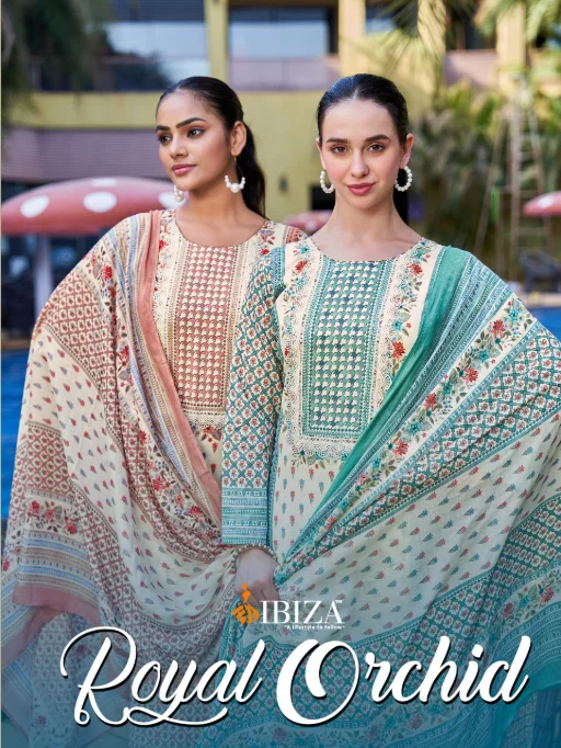 Ibiza Royal Orchid Wholesale Cotton Salwar Suits with Bottom Dupatta Catalog