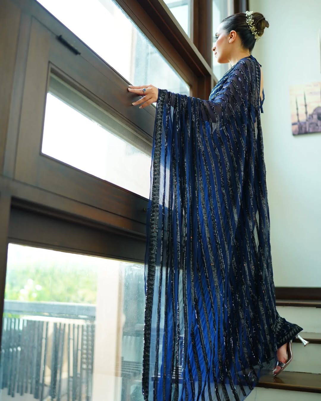 JR-633 Sequin Embroidery Wholesale Saree Collection - Image 6