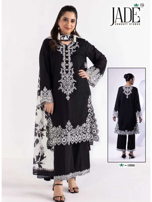 Jade Crimson Exclusive Lawn Wholesale Karachi Cotton Dress Material Catalog 