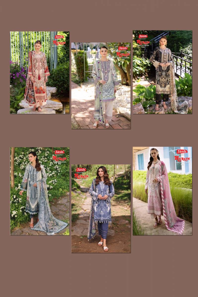 Jash Hurain Vol 4 Lawn Cotton Salwar Suit Wholesale Collection - Image 7