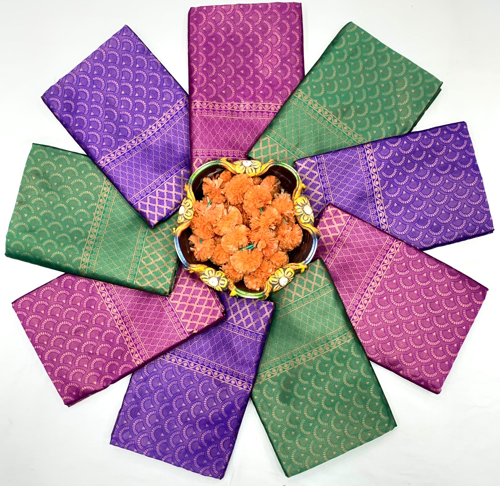 KP-R Creation KP-R 144 Wholesale Soft Lichi Silk Saree Collection - Image 8