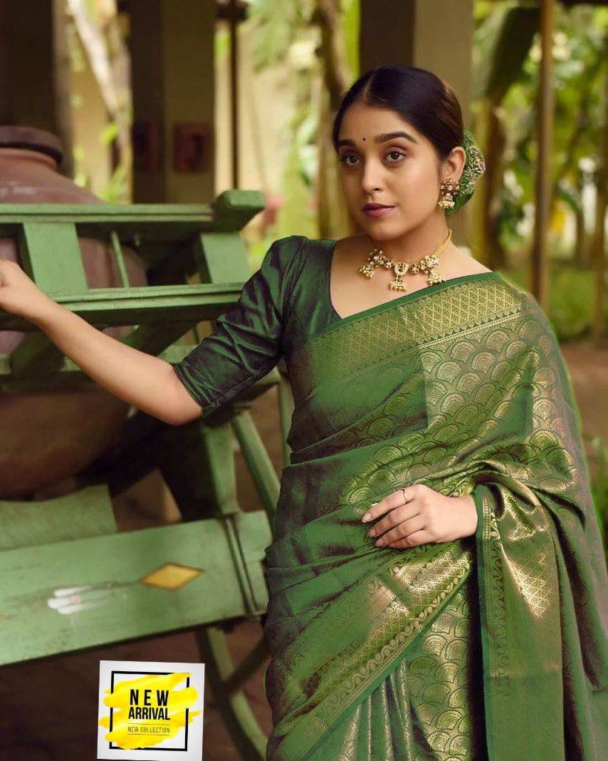 KP-R Creation KP-R 144 Wholesale Soft Lichi Silk Saree Collection - Image 3