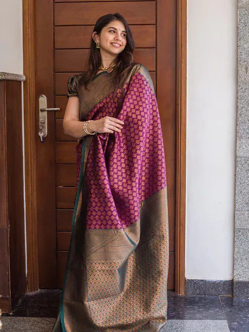 KP-R Creation KP R 220 Soft Lichi Silk Saree Collection