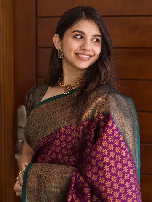 KP-R Creation KP R 220 Soft Lichi Silk Saree Collection - Image 7